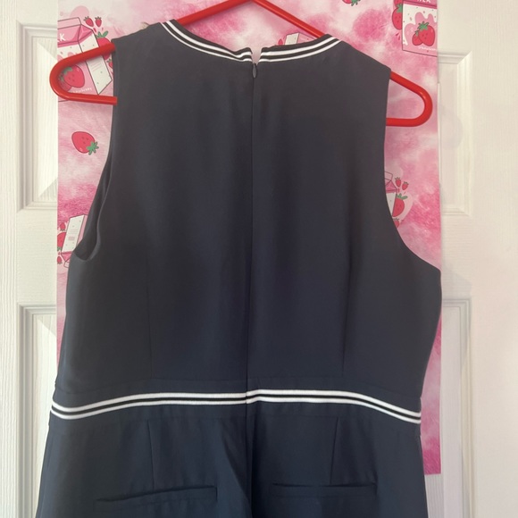 Banana republic navy blue jumpsuit wide leg - Picture 6 of 9